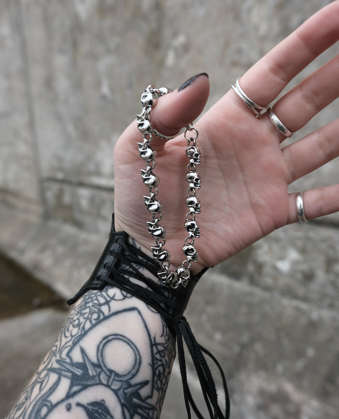 GOTHIC SKULL BRACELET