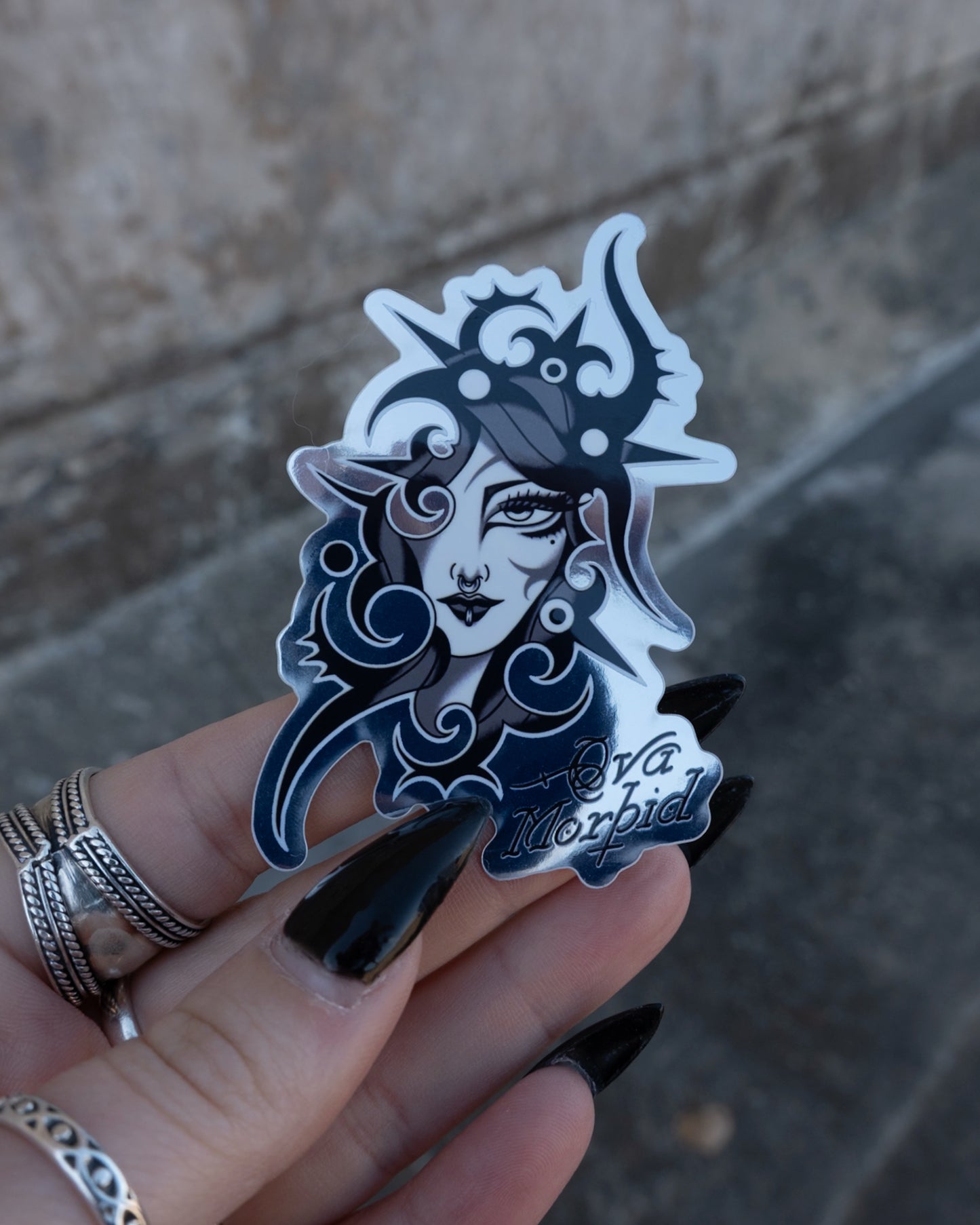 OBSCURED x OVA MORBID REFLECTIVE STICKER