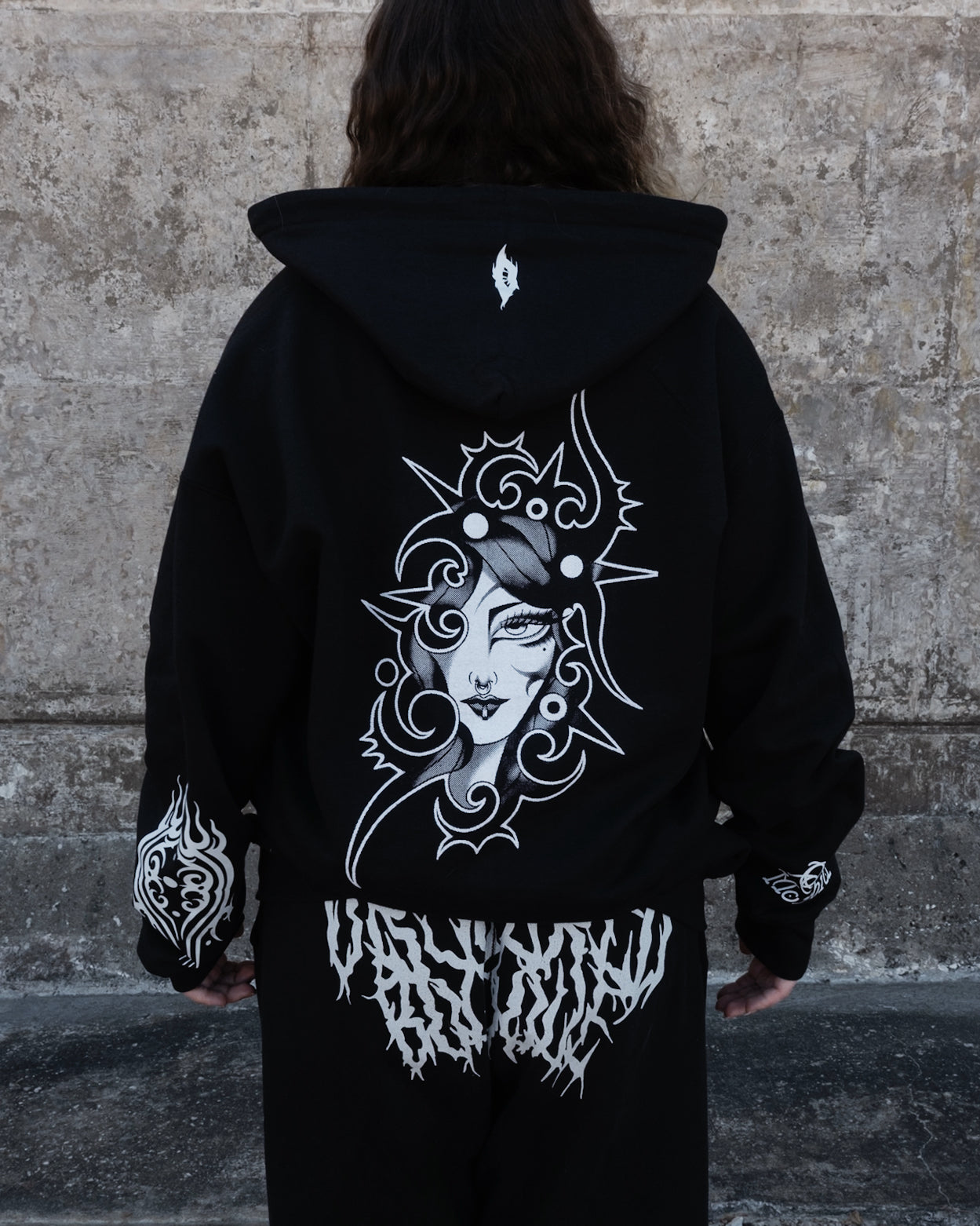 OBSCURED x OVA MORBID ZIP-UP HOODIE