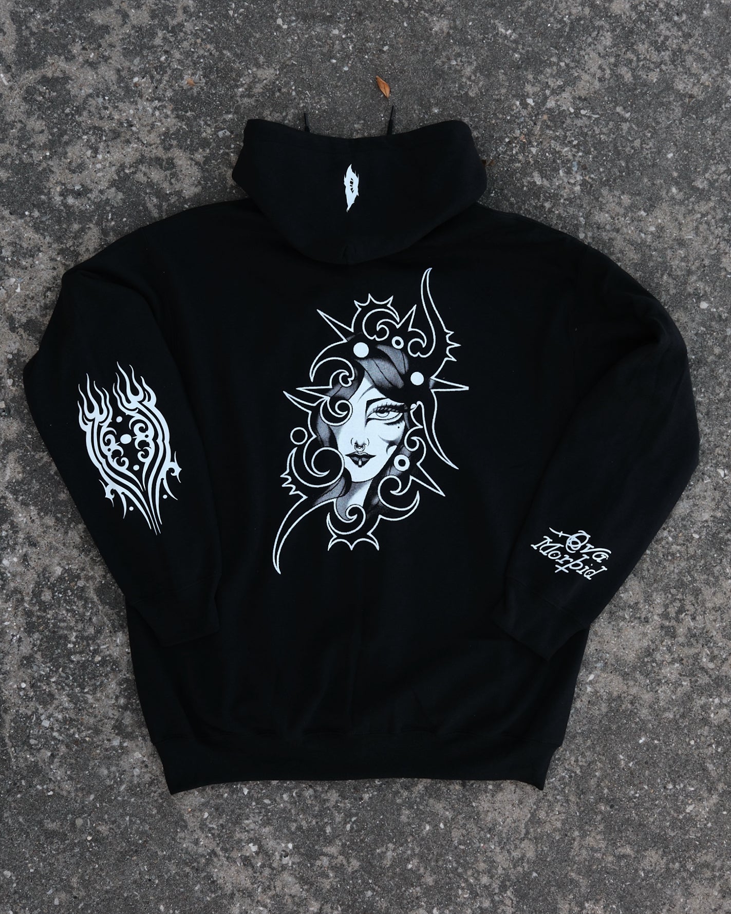 OBSCURED x OVA MORBID ZIP-UP HOODIE