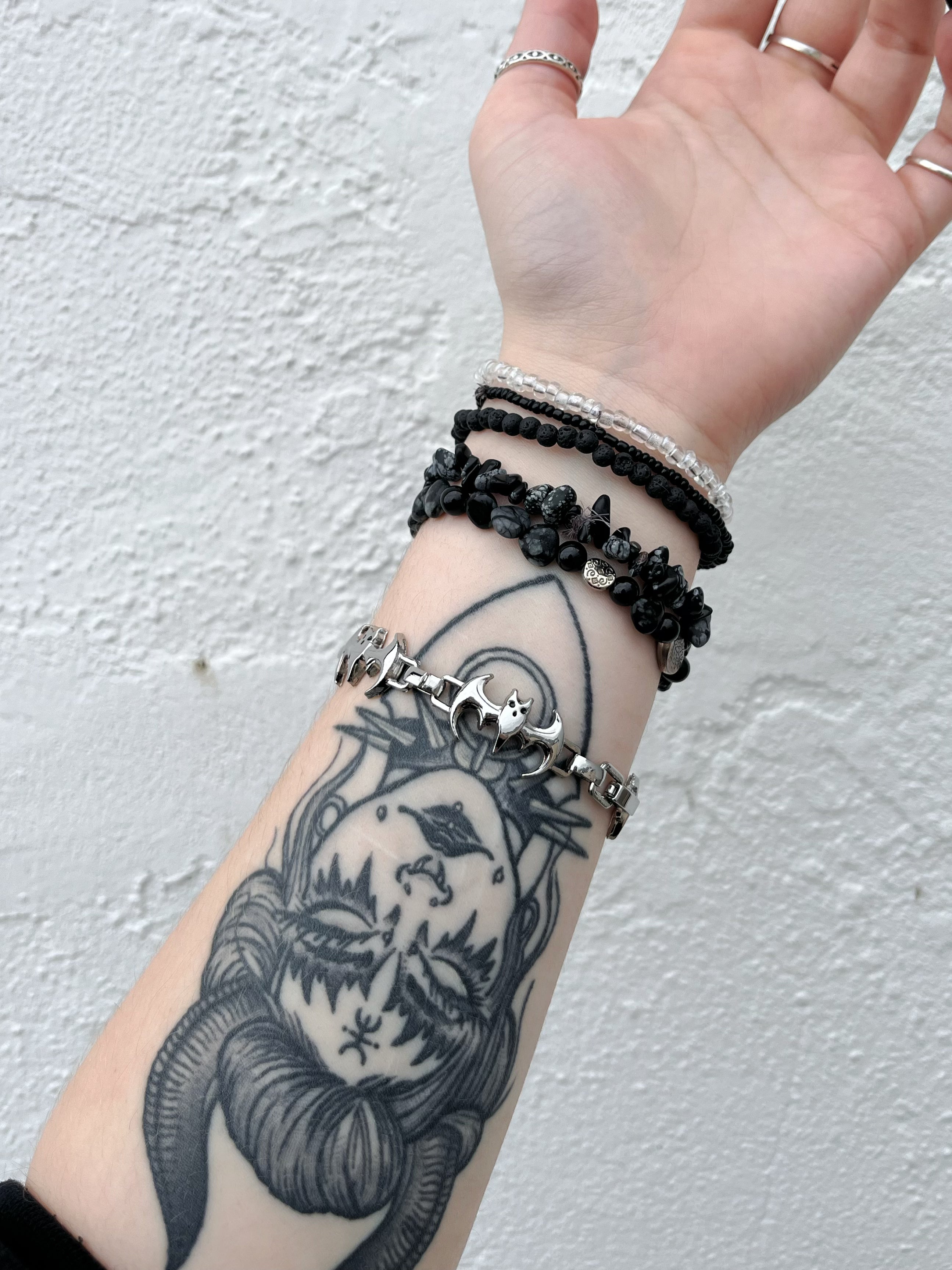 TruBlu Supply Taxidermy Real Bat Skull Ankle Bracelet Jewelry Bling Goth  Gothic Oddity