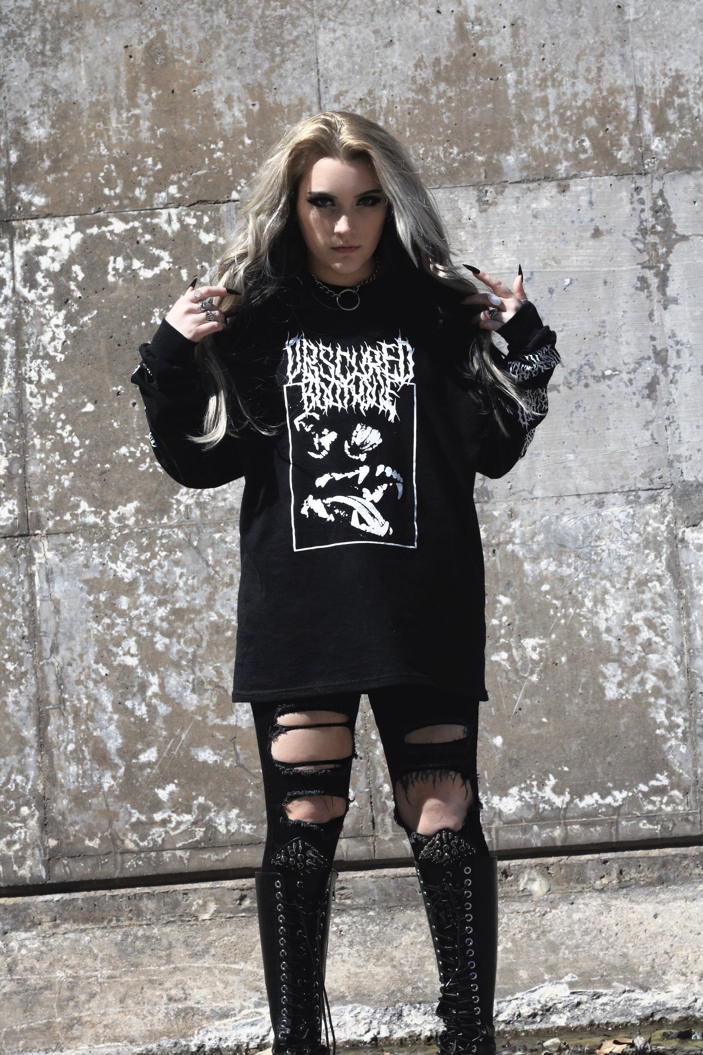 OBSCURED BITE LONG SLEEVE TEE