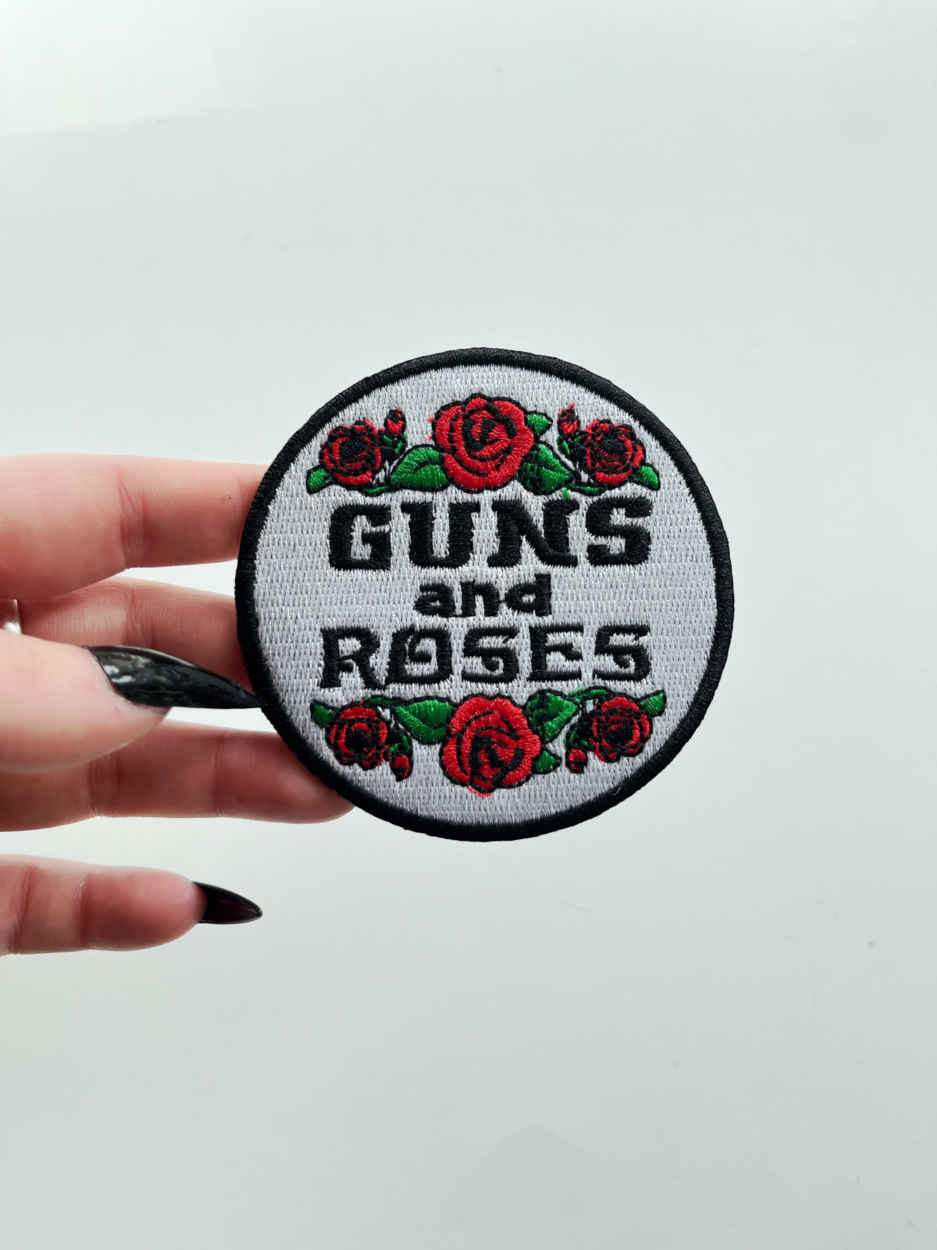 Guns N' Roses Rock Band Embroidered Iron-On Patch - Sew On Applique