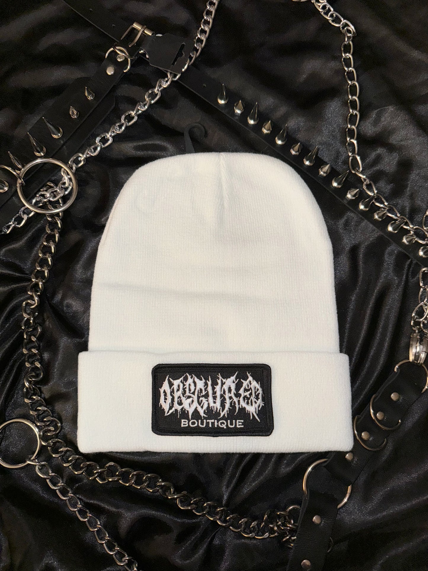 OBSCURED LOGO BEANIE