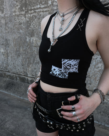 GORE PATCH TANK TOP - OBSCURED HANDMADE