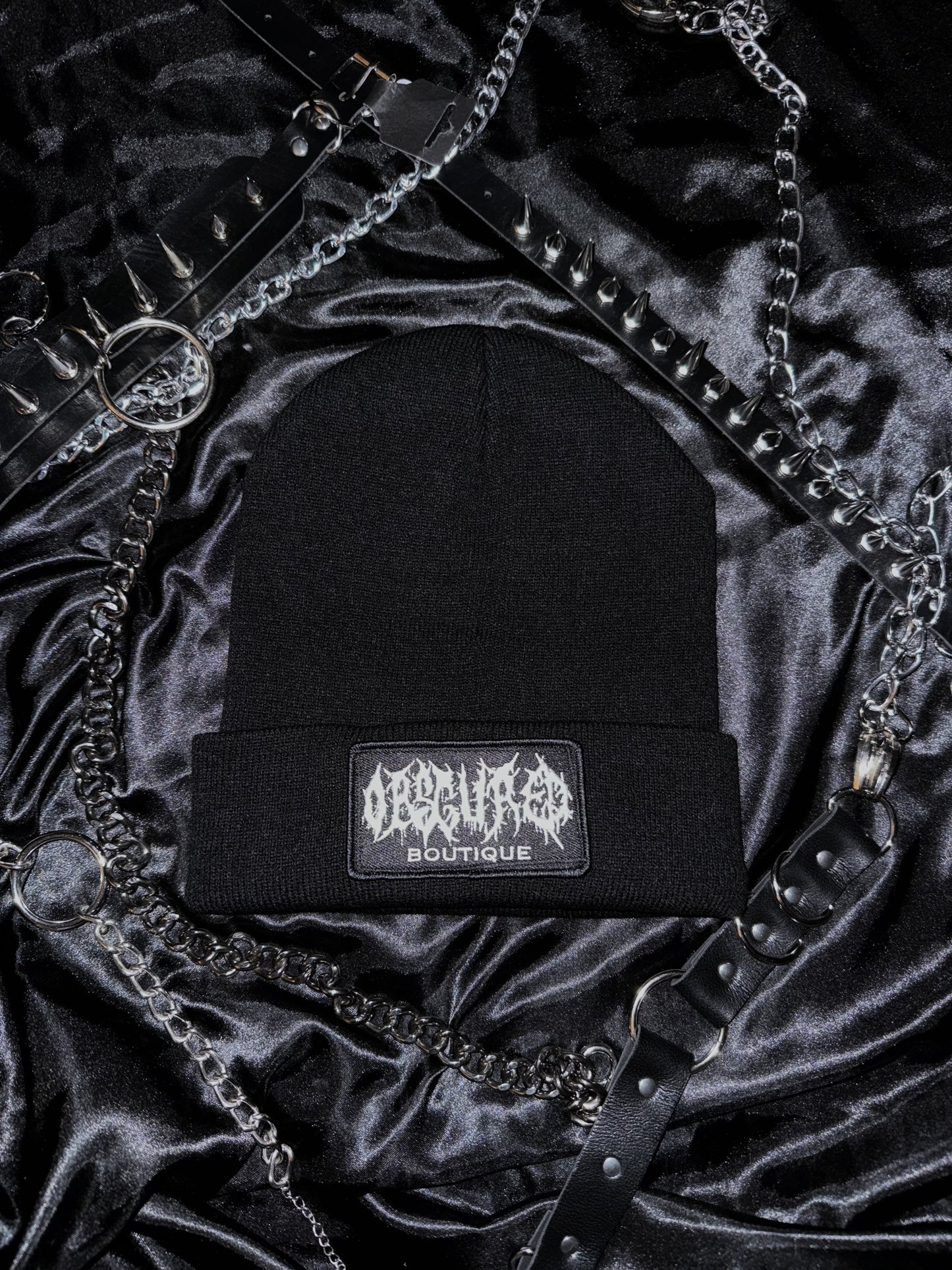 OBSCURED LOGO BEANIE