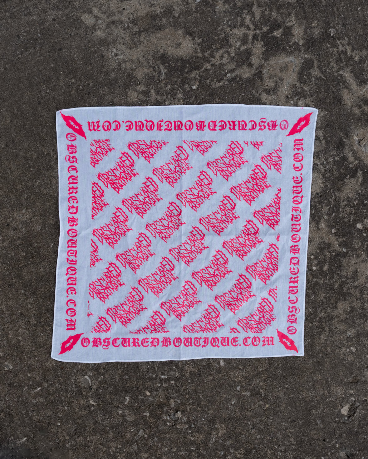 OBSCURED LOGO BANDANA