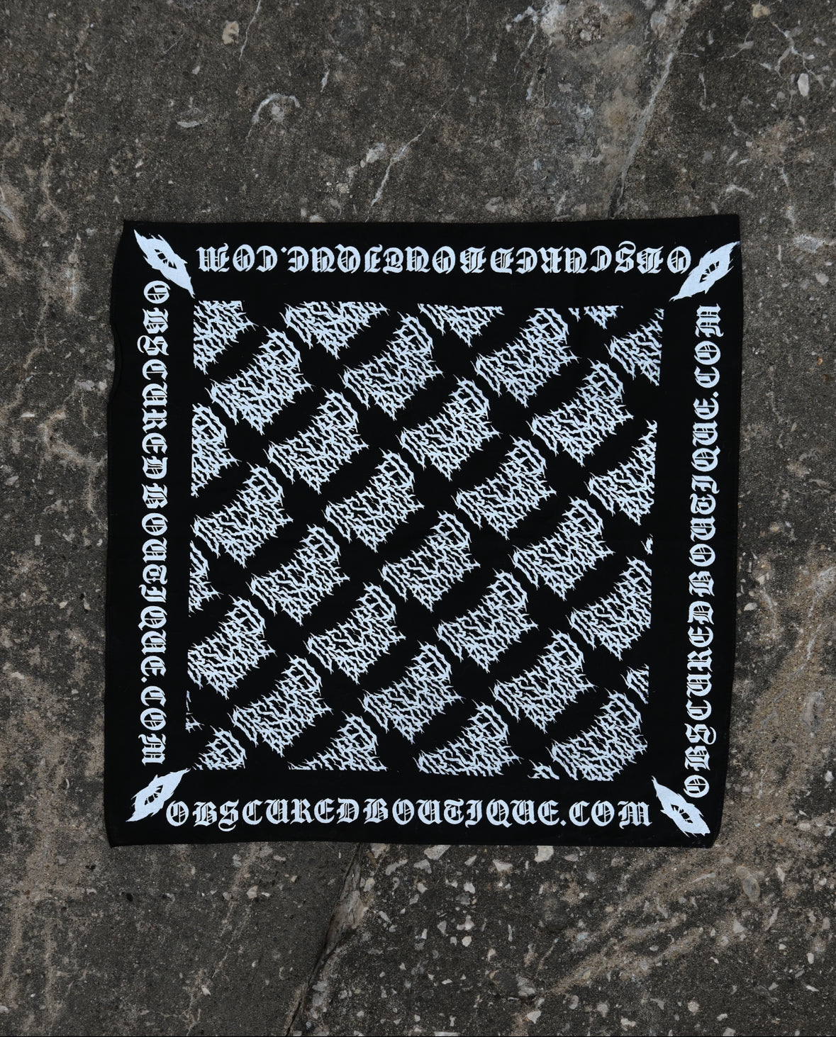 OBSCURED LOGO BANDANA