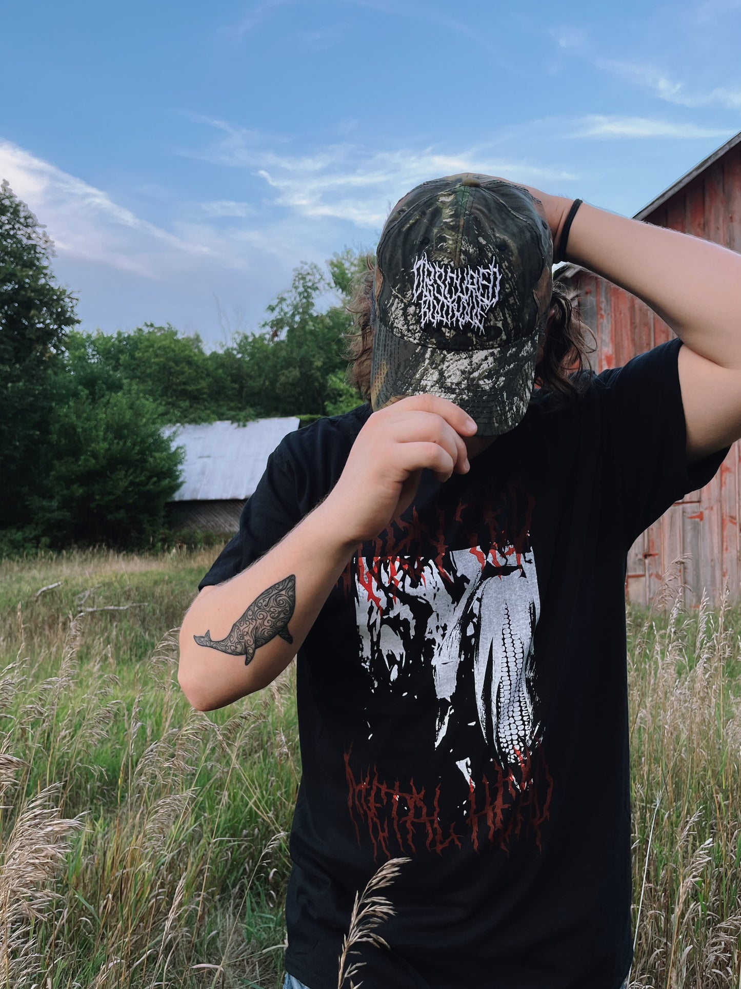 OBSCURED CORN FED METAL HEAD TEE (Yall'ternative Collection)