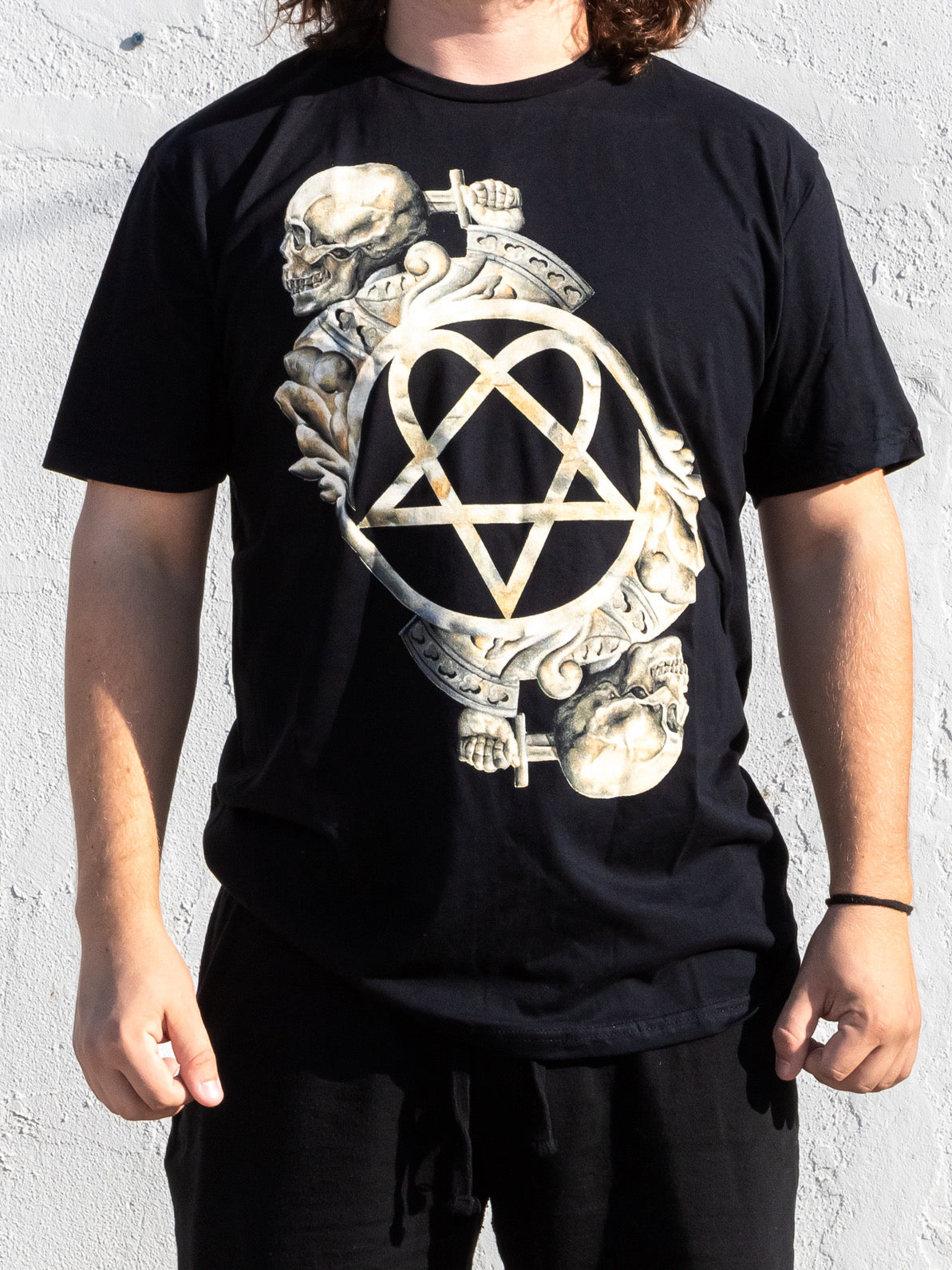 HIM Heartagram Bone Sculpture T-Shirt