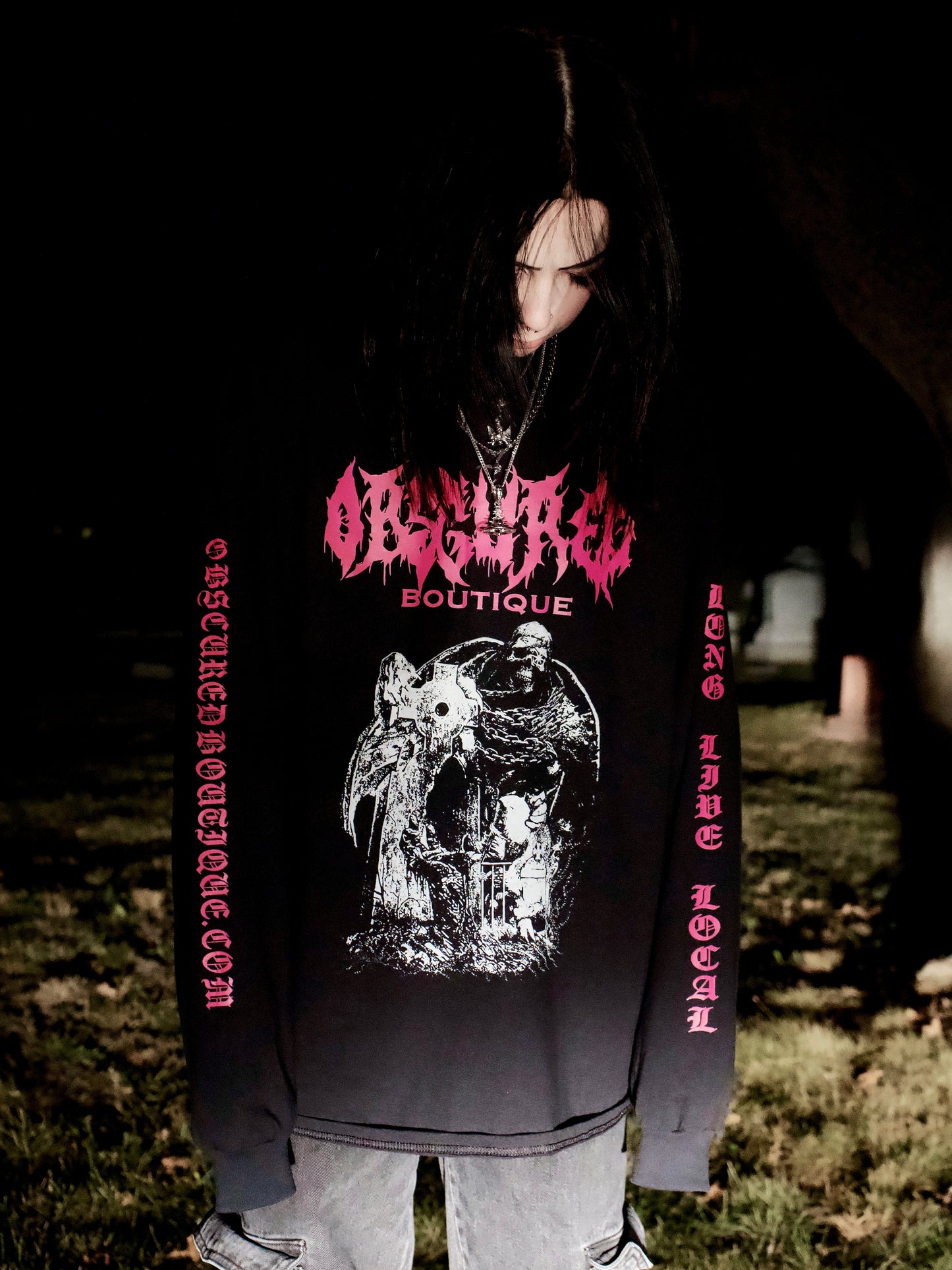 OBSCURED ANNIVERSARY LONG SLEEVE T-SHIRT