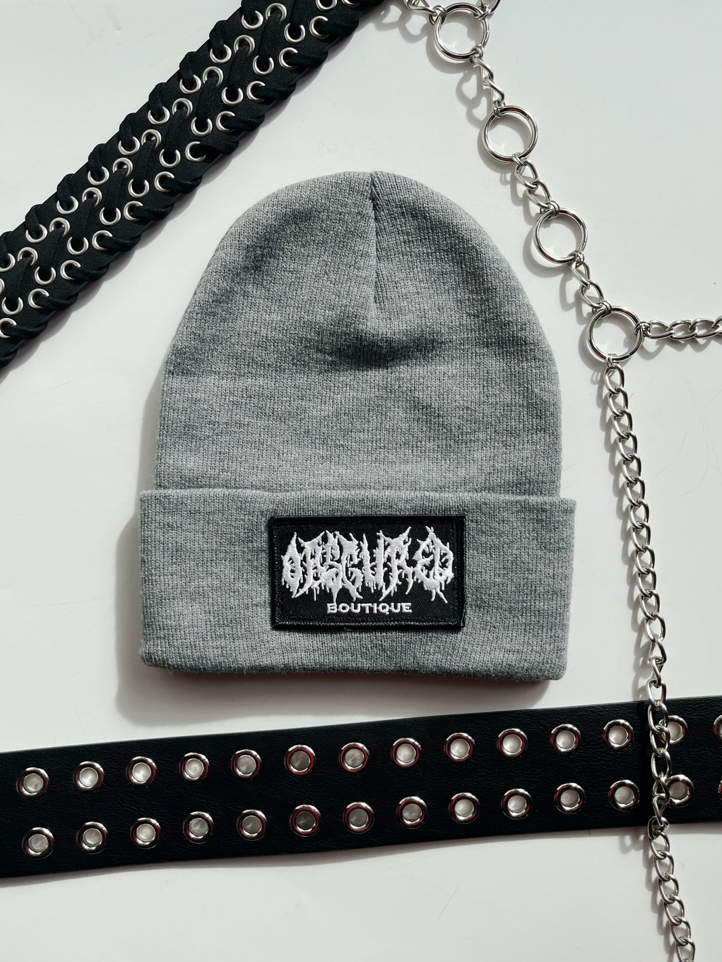 OBSCURED LOGO BEANIE