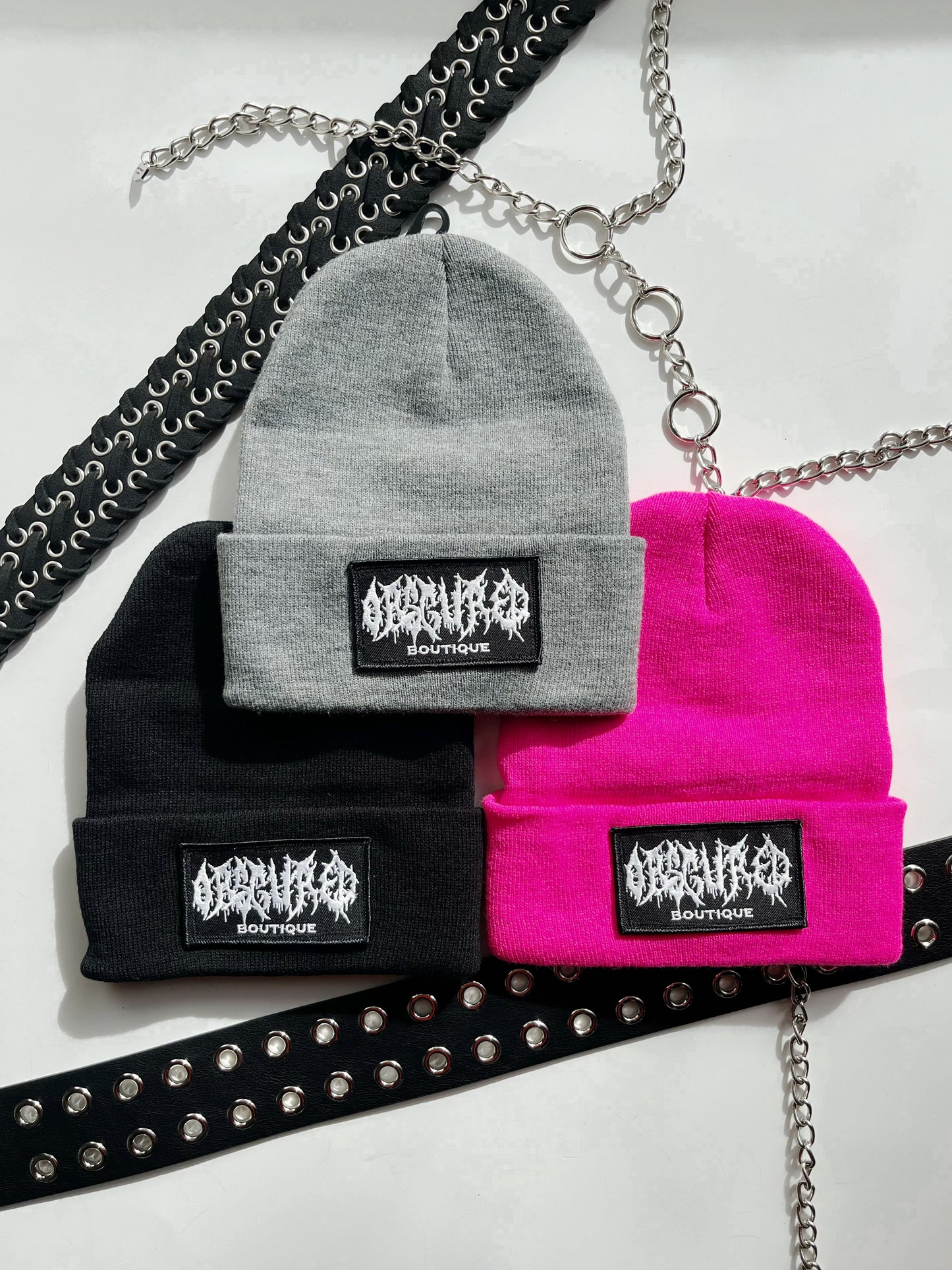 OBSCURED LOGO BEANIE