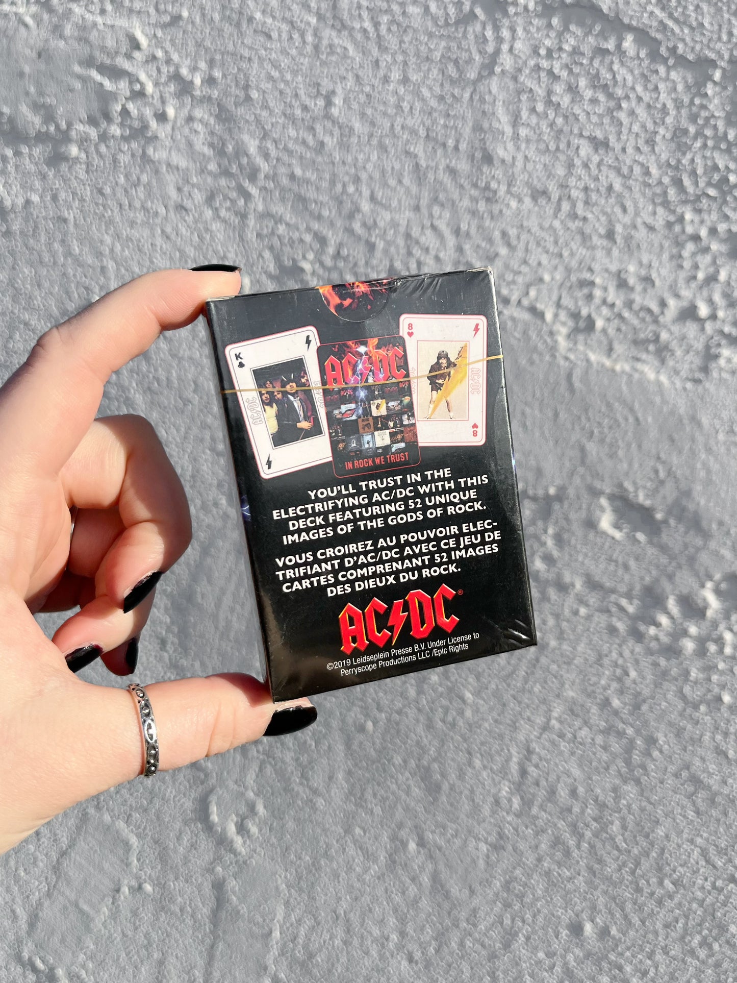 AC/DC In Rock We Trust - Playing Cards