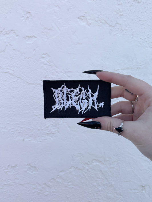 'BLEGH' SEW-ON EMBROIDERED PATCH