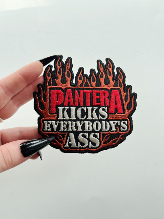 Pantera Kick-Ass Embroidered Patch