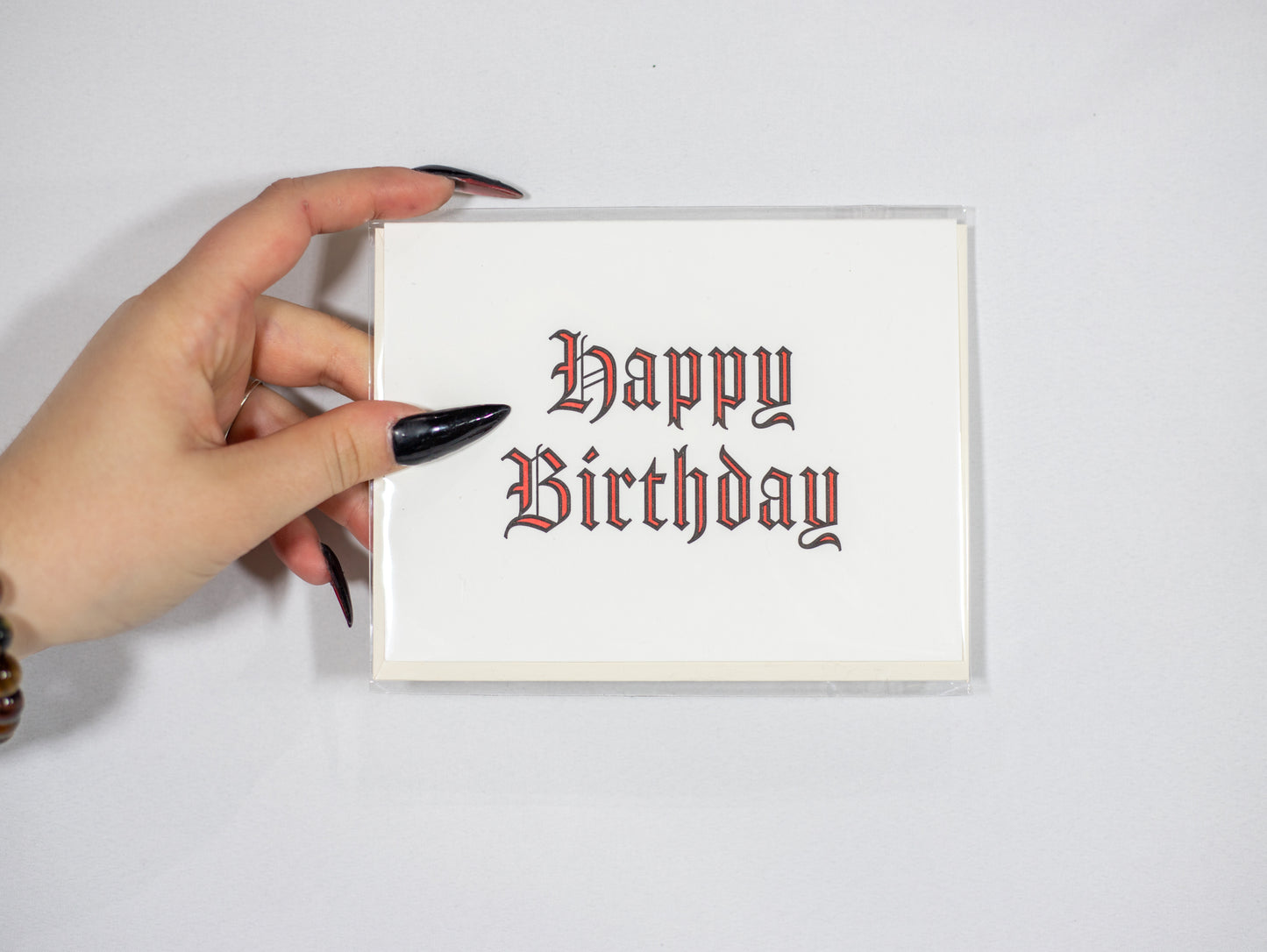 Letterpress Happy Birthday Card