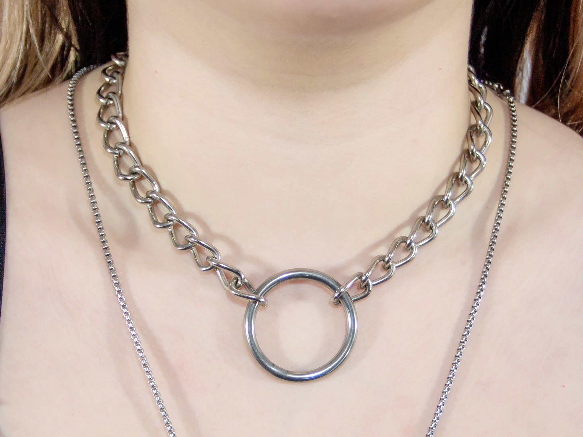 O ring deals chain necklace