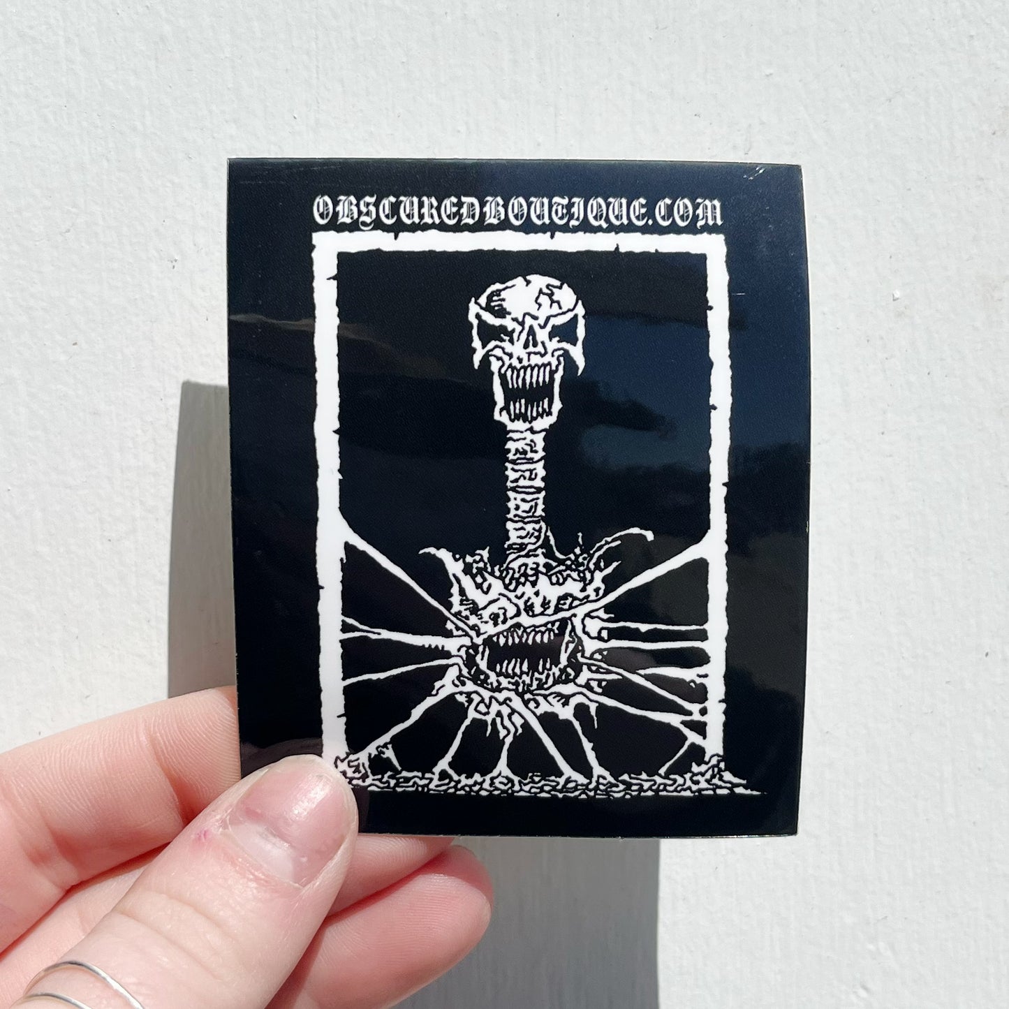 OBSCURED SKULL NIGHTMARE STICKER